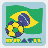 Brasileiro Futebol e Bandeira Brasil en portugais