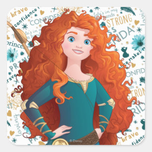 Sticker Carré Brave Princesse