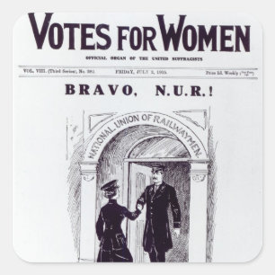 Sticker Carré Bravo, N.U.R ! , couverture des 'votes pour