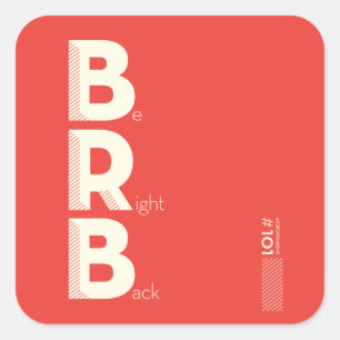 STICKER CARRÉ BRB