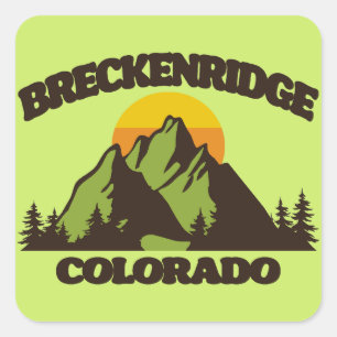 Sticker Carré Breckenridge, Colorado