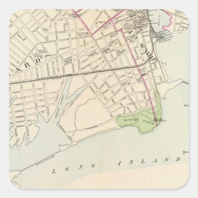 Sticker Carré Bridgeport, sud (Devant)