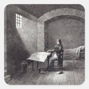 Sticker Carré Brigadier-général Bonaparte en prison