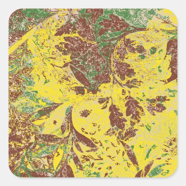 Sticker Carré Brise d'automne (Devant)