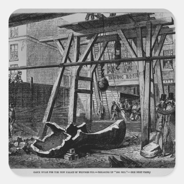 Sticker Carré Briser Big Ben (Devant)