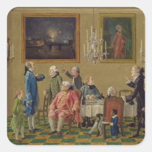 Sticker Carré British Gentlemen at Sir Horace