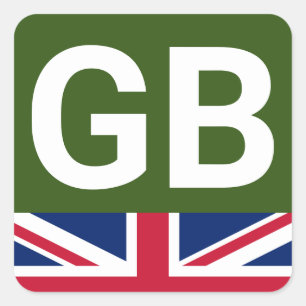 Sticker Carré British Racing Green