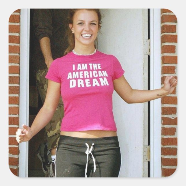 Sticker Carré Britney  (Devant)