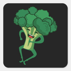 Sticker Carré Brocoli
