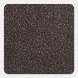 Sticker Carré Brown leather