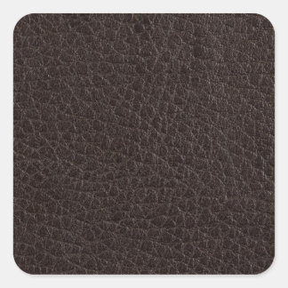 Sticker Carré Brown leather