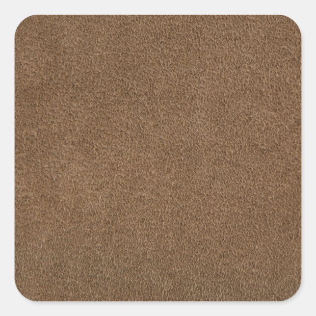 Sticker Carré Brown leather (Devant)