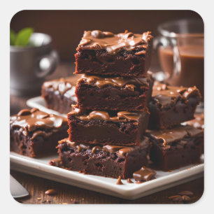 Sticker Carré Brownies