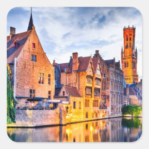 Sticker Carré Bruges