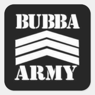STICKER CARRÉ BUBBA ARMY