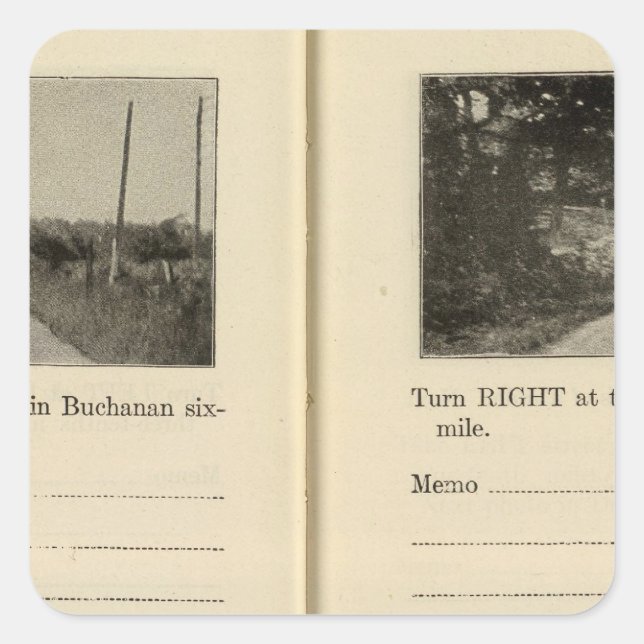 Sticker Carré Buchanan, New York (Devant)