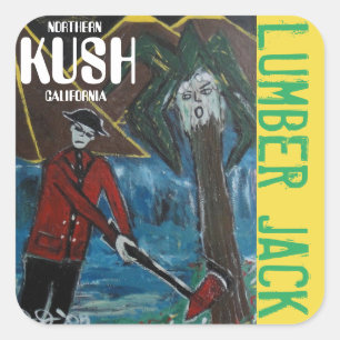 STICKER CARRÉ BÛCHERON KUSH