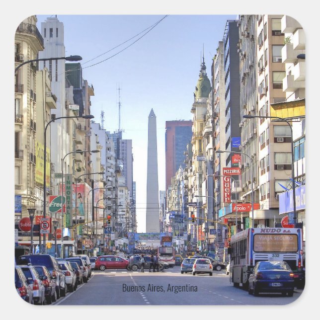 Sticker Carré Buenos Aires, Argentina (Devant)