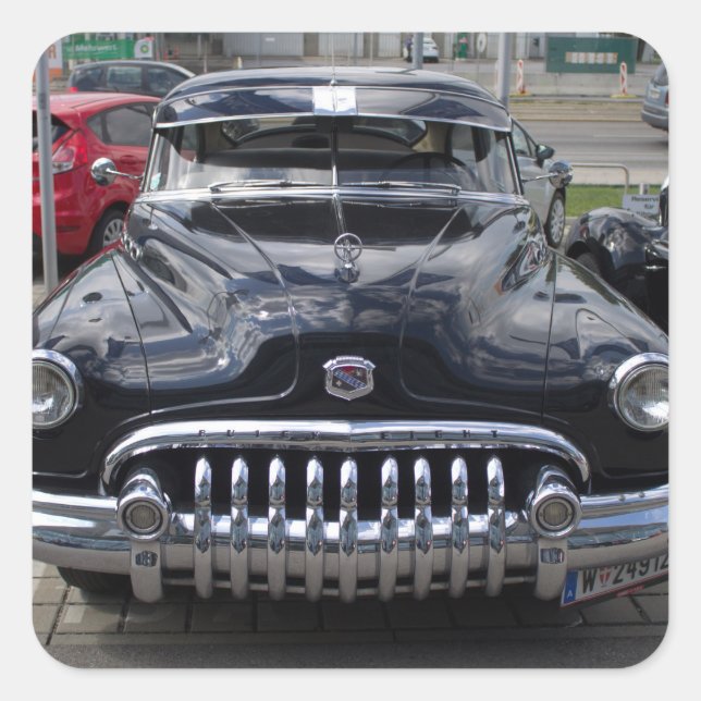 Sticker Carré Buick 1950 Super Eight (Devant)