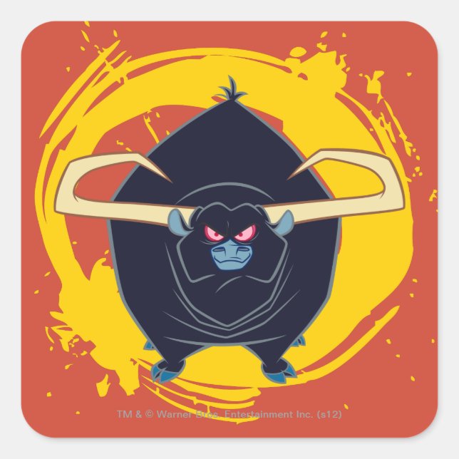 Sticker Carré Bull Smiling (Devant)
