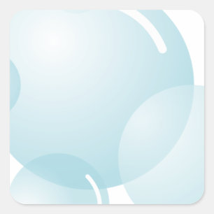 Sticker Carré Bulles de savon