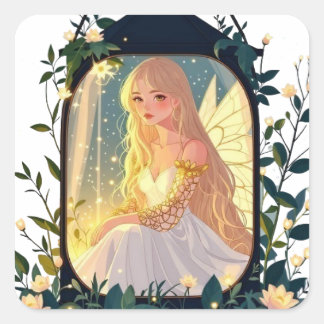 Sticker Carré Bullet Journaling Series5 - Terrarium Girl 5