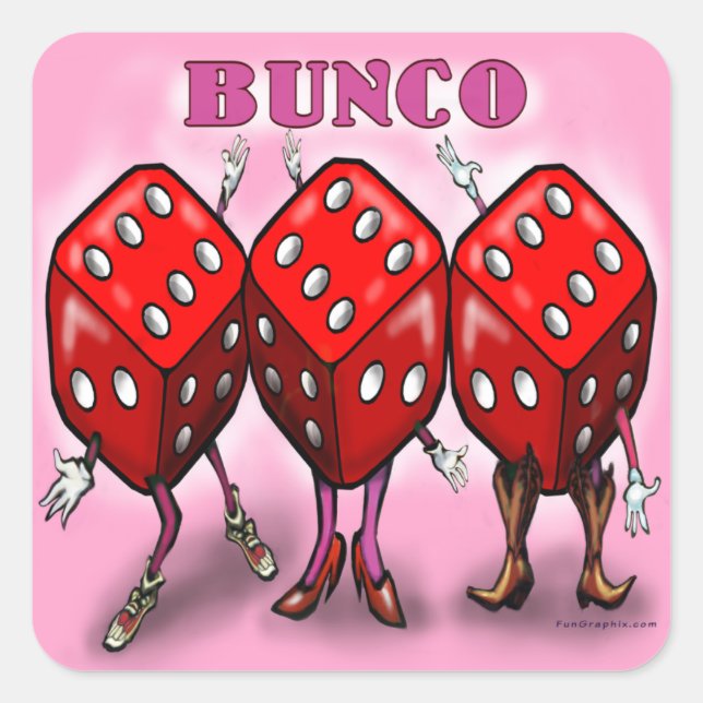 Sticker Carré Bunco (homonymie) (Devant)