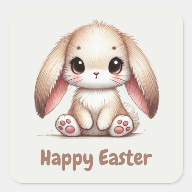 Sticker Carré Bunny Earl Wonder (Devant)