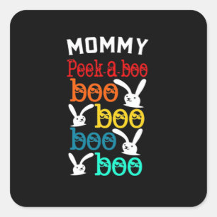 Sticker Carré Bunny Peekaboo Jeu Pour Enfants Nouveaux Adultes