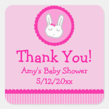 Bunny rose Baby shower personnalisé Favoriser les 