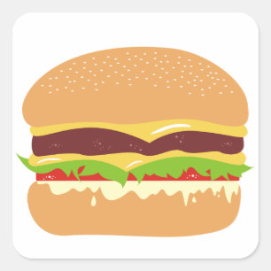 Sticker Carré burger