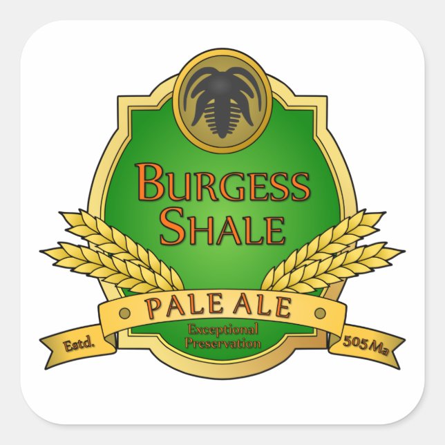 Sticker Carré Burgess Shale Pale Ale (Devant)