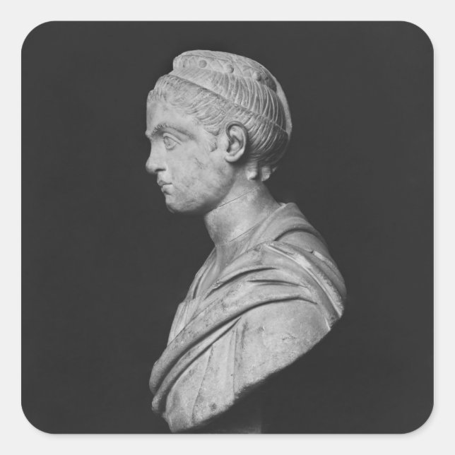 Sticker Carré Buste de Julia Mamaea (Devant)