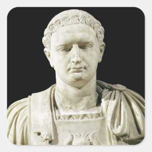 Sticker Carré Buste d'empereur Domitian