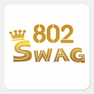 Sticker Carré Butin de 802 Vermont