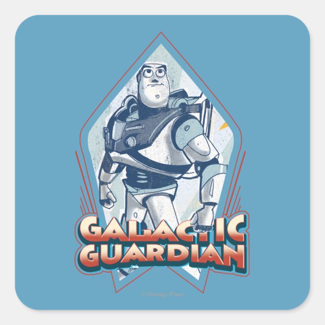 Sticker Carré Buzz Lightyear : Gallactic Guardian (Devant)