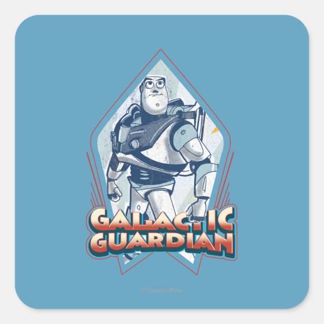 Sticker Carré Buzz Lightyear : Gallactic Guardian (Devant)