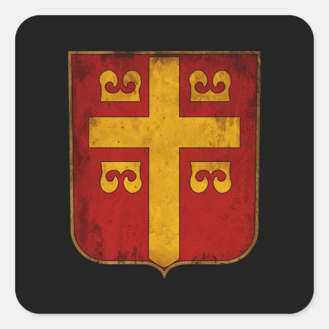 Sticker Carré byzantin (Devant)