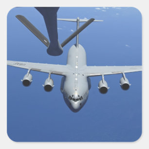 Sticker Carré C.A. - 17 Globemaster III approche le boom