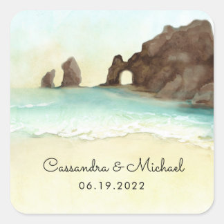 Sticker Carré Cabo San Lucas | El Arco | Destination Mariage Rou