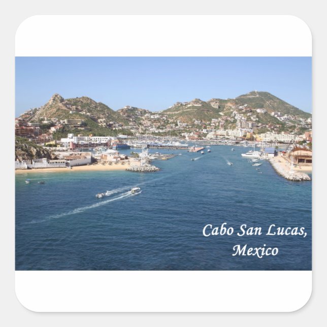 Sticker Carré Cabo San Lucas, Mexique (Devant)