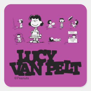 Sticker Carré cacahuètes   Lucy