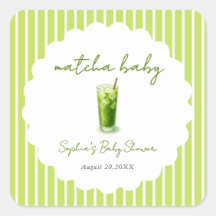 Cadeau de Baby Shower Bébé Vert Matcha Bébé aux Va