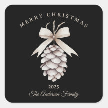 Cadeau de Noël personnalisé en pin blanc crème ave