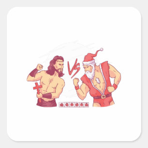 Sticker Carré Cadeau drôle de Noël pour un joueur passionné de j
