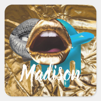 Sticker Carré Cadeau personnalisé pour femme de chambre, Mariage