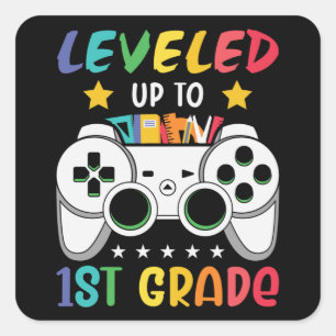 Sticker Carré Cadeau pour élève de 1re année pour la rentrée sco