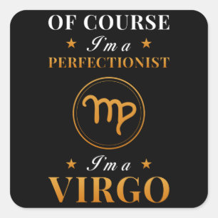 Sticker Carré Cadeau Virgo Zodiac