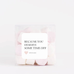 Sticker Carré Cadeaux spéciaux personnalisés pour la fête des mè