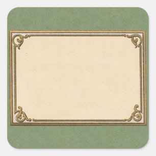 Sticker Carré Cadre du début des années 1900